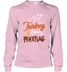 Turkey And Football Thanksgiving Day Football Fan Holiday Long Sleeve T-Shirt Long Sleeve T-Shirt - jonhlittlestore88