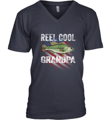 REEL COOL GRANDPA Men's V-Neck Apparel - jonhlittlestore88