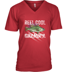 REEL COOL GRANDPA Men's V-Neck Apparel - jonhlittlestore88