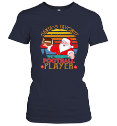 NFL Santa Favorite Football Player Funny Christmas Funny Women's T-Shirt