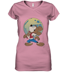Disney Mickey Mouse Werewolf Halloween Costume Women's V-Neck T-Shirt Women's V-Neck T-Shirt - jonhlittlestore88