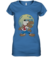 Disney Mickey Mouse Werewolf Halloween Costume Women's V-Neck T-Shirt Women's V-Neck T-Shirt - jonhlittlestore88