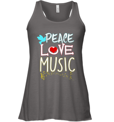Peace Love Music Hippie Hipster Festival Women's Racerback Tank Women's Racerback Tank - jonhlittlestore88