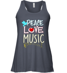 Peace Love Music Hippie Hipster Festival Women's Racerback Tank Women's Racerback Tank - jonhlittlestore88