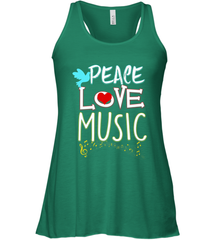 Peace Love Music Hippie Hipster Festival Women's Racerback Tank Women's Racerback Tank - jonhlittlestore88