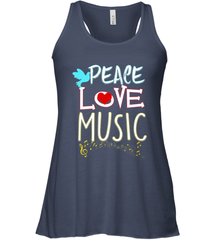 Peace Love Music Hippie Hipster Festival Women's Racerback Tank Women's Racerback Tank - jonhlittlestore88