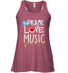 Peace Love Music Hippie Hipster Festival Women's Racerback Tank Women's Racerback Tank - jonhlittlestore88