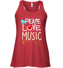 Peace Love Music Hippie Hipster Festival Women's Racerback Tank Women's Racerback Tank - jonhlittlestore88