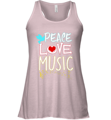 Peace Love Music Hippie Hipster Festival Women's Racerback Tank Women's Racerback Tank - jonhlittlestore88