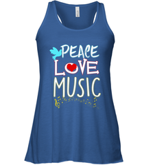 Peace Love Music Hippie Hipster Festival Women's Racerback Tank Women's Racerback Tank - jonhlittlestore88
