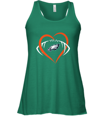 NFL Philadelphia Eagles Heart Love Football Women's Racerback Tank Women's Racerback Tank - jonhlittlestore88
