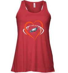 NFL Philadelphia Eagles Heart Love Football Women's Racerback Tank Women's Racerback Tank - jonhlittlestore88