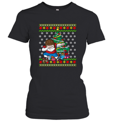 NFL Ugly Christmas Dabbing Santa Football Gift Women's T-Shirt Women's T-Shirt - jonhlittlestore88