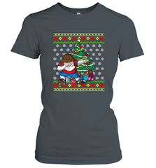 NFL Ugly Christmas Dabbing Santa Football Gift Women's T-Shirt Women's T-Shirt - jonhlittlestore88