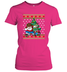 NFL Ugly Christmas Dabbing Santa Football Gift Women's T-Shirt Women's T-Shirt - jonhlittlestore88