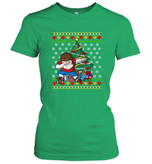 NFL Ugly Christmas Dabbing Santa Football Gift Women's T-Shirt Women's T-Shirt - jonhlittlestore88