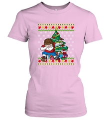 NFL Ugly Christmas Dabbing Santa Football Gift Women's T-Shirt Women's T-Shirt - jonhlittlestore88