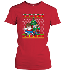 NFL Ugly Christmas Dabbing Santa Football Gift Women's T-Shirt Women's T-Shirt - jonhlittlestore88
