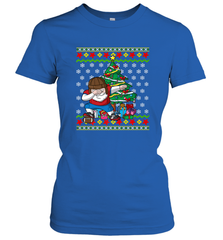 NFL Ugly Christmas Dabbing Santa Football Gift Women's T-Shirt Women's T-Shirt - jonhlittlestore88